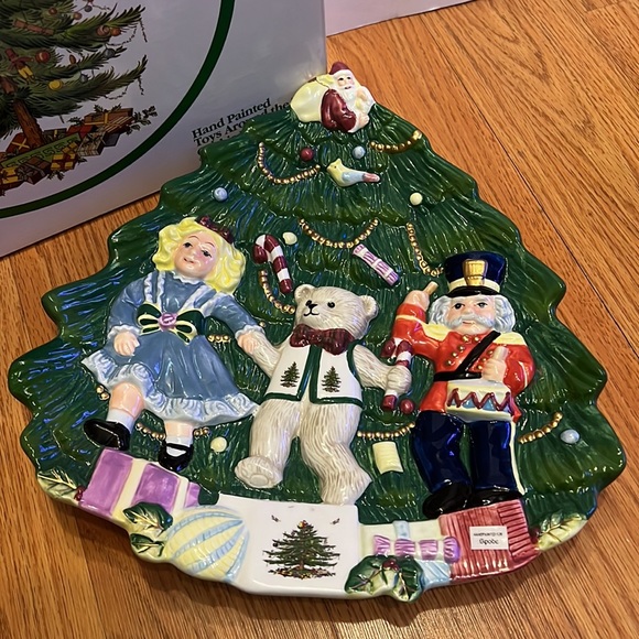 Spode Christmas Tree Hand Palnted - Picture 2 of 4